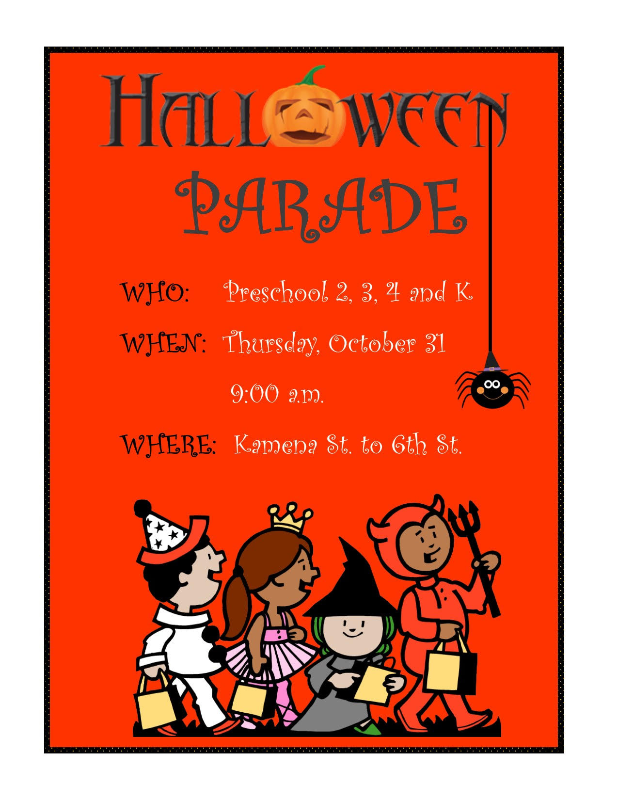 Halloween Parade Academy of Our Lady of Grace Fairview, NJ